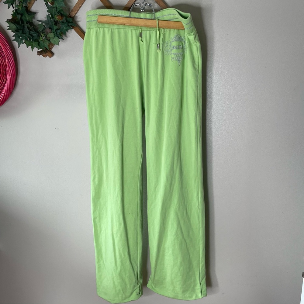 BCBGMAXAZRIA green y2k green sweatpants